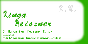 kinga meissner business card